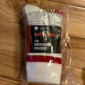 Merrell 3 Pairs of Winter Everyday Crew Socks NWT